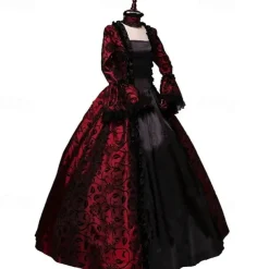 Princess Prince Vampire Couples Outfits Halloween Group Couples Costumes Adults' Men's Women's Royal Style Rococo Baroque Performance Party Masquerade Halloween Carnival Easy Carnival Costume