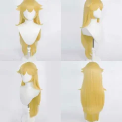 Princess Wig For Girls Women Golden Long Wavy Cosplay Wig Synthetic Wig Anime Wig For Party Wig Halloween Wigs