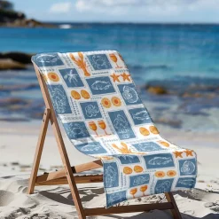 Printed Beach Towel, Lightweight Quick-Dry Sand-Free Beach Blanket, Ideal for Travel, Pool, and Outdoor Use