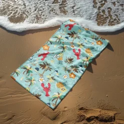 Printed Beach Towel, Lightweight Quick-Dry Sand-Free Beach Blanket, Ideal for Travel, Pool, and Outdoor Use