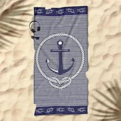 Printed Beach Towel, Lightweight Quick-Dry Sand-Free Beach Blanket, Ideal for Travel, Pool, and Outdoor Use