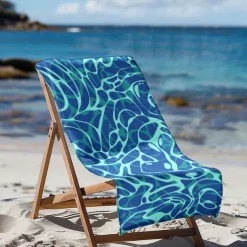 Printed Beach Towel, Lightweight Quick-Dry Sand-Free Beach Blanket, Ideal for Travel, Pool, and Outdoor Use