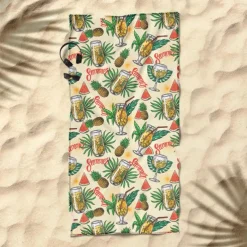 Printed Beach Towel, Lightweight Quick-Dry Sand-Free Beach Blanket, Ideal for Travel, Pool, and Outdoor Use