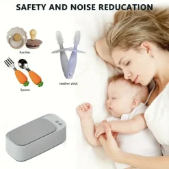 Professional Portable Ultrasonic Cleaner Quiet Ultrasonic Jewelry Cleaner Machine for Eyeglasses Watch Bands Coins Makeup Brushes