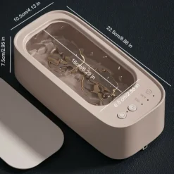 Professional Portable Ultrasonic Cleaner Quiet Ultrasonic Jewelry Cleaner Machine for Eyeglasses Watch Bands Coins Makeup Brushes