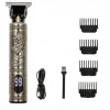 Professional Rechargeable Electric Hair Cutting Machine for Men - Vintage T9 Clipper with Barber Trimmer and Shaver - Perfect for Home and Salon Use