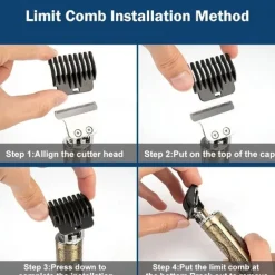 Professional Rechargeable Electric Hair Cutting Machine for Men - Vintage T9 Clipper with Barber Trimmer and Shaver - Perfect for Home and Salon Use