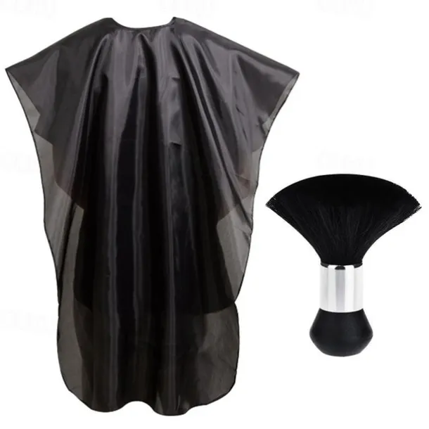 Professional Waterproof Hair Styling Cape Hair Cutting Salon Cape Gown Hair Salon With Snap Closure White