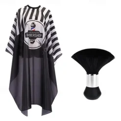 Professional Waterproof Hair Styling Cape Hair Cutting Salon Cape Gown Hair Salon With Snap Closure White