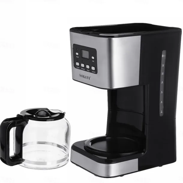 Programmable Drip Coffee Machine 1.8L Large Capacity Coffee Brewer Smart Coffee Machine with Keep Warm and Reservation