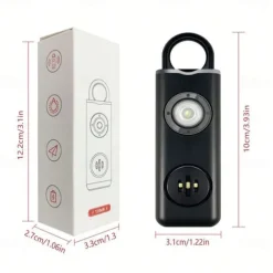 Pull Pin Self-Defense Emergency Security Personal Alarm 130dB Sound Rechargeable Anti-lost Work With Apple Find My