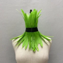 Punk & Gothic Choker Feather Collar Witch Maleficent Drag Queen Fancy Dress Unisex Fantasy Walpurgis Night Halloween Carnival Performance Pride Parade Pride Month Adults' Necklace All Seasons
