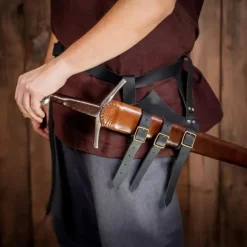 Punk & Gothic Medieval Renaissance Cosplay Costume Scabbard Sword Holder Fancy Dress Men's Women's Celtic Viking Halloween Carnival Masquerade Performance Renaissance Fair LARP Adults' Sscabbard