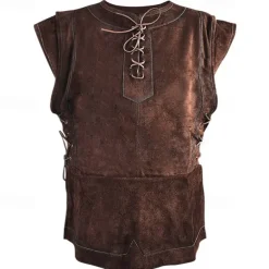Punk & Gothic Medieval Renaissance Coat Vest Waistcoat Pirate Viking Ranger Fancy Dress Men's Viking Party / Evening Adults' Vest