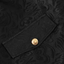 Punk & Gothic Medieval Renaissance Coat Jacket Tailcoat Prince Nobleman Fancy Dress Men's Steampunk Halloween Masquerade Event / Party Masquerade Adults' Coat