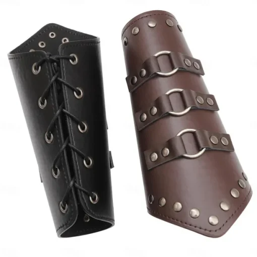 Punk & Gothic Medieval Renaissance Masquerade Wristband Warrior Knight Ritter Viking Drawstring Archery Fancy Dress Men's Women's Viking Halloween Carnival Performance Stage Masquerade Adults'