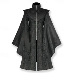 Punk & Gothic Medieval Steampunk Coat Trench Coat Witch Fancy Dress Men's Steampunk Walpurgis Night Masquerade Casual Daily Adults' Coat