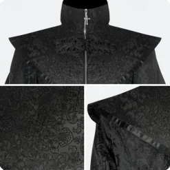 Punk & Gothic Medieval Steampunk Coat Trench Coat Witch Fancy Dress Men's Steampunk Walpurgis Night Masquerade Casual Daily Adults' Coat