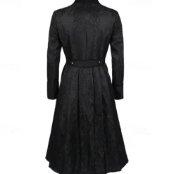 Punk & Gothic Medieval Steampunk Coat Tuxedo Trench Coat Vampire Plague Doctor Fancy Dress Men's Steampunk Masquerade Casual Daily Adults' Coat