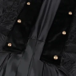 Punk & Gothic Medieval Steampunk Coat Tuxedo Trench Coat Vampire Plague Doctor Fancy Dress Men's Steampunk Masquerade Casual Daily Adults' Coat