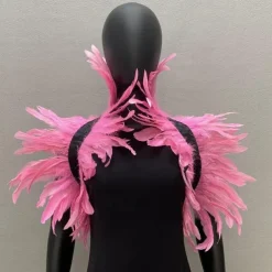 Punk & Gothic Shawls Feather Cape Bolero Witch Maleficent Fancy Dress Women's Carnival Costume Pride Halloween Carnival Party / Evening Pride Parade Pride Month Adults' Shawl