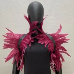 Punk & Gothic Shawls Feather Cape Bolero Witch Maleficent Fancy Dress Women's Carnival Costume Pride Halloween Carnival Party / Evening Pride Parade Pride Month Adults' Shawl