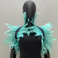 Punk & Gothic Shawls Feather Cape Bolero Witch Maleficent Fancy Dress Women's Carnival Costume Pride Halloween Carnival Party / Evening Pride Parade Pride Month Adults' Shawl