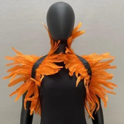 Punk & Gothic Shawls Feather Cape Bolero Witch Maleficent Fancy Dress Women's Carnival Costume Pride Halloween Carnival Party / Evening Pride Parade Pride Month Adults' Shawl