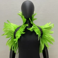 Punk & Gothic Shawls Feather Cape Bolero Witch Maleficent Fancy Dress Women's Carnival Costume Pride Halloween Carnival Party / Evening Pride Parade Pride Month Adults' Shawl