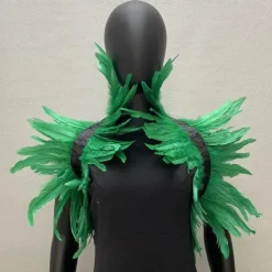 Punk & Gothic Shawls Feather Cape Bolero Witch Maleficent Fancy Dress Women's Carnival Costume Pride Halloween Carnival Party / Evening Pride Parade Pride Month Adults' Shawl