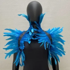 Punk & Gothic Shawls Feather Cape Bolero Witch Maleficent Fancy Dress Women's Carnival Costume Pride Halloween Carnival Party / Evening Pride Parade Pride Month Adults' Shawl