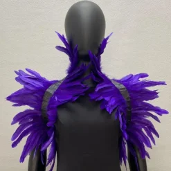 Punk & Gothic Shawls Feather Cape Bolero Witch Maleficent Fancy Dress Women's Carnival Costume Pride Halloween Carnival Party / Evening Pride Parade Pride Month Adults' Shawl