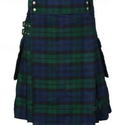 Punk Gothic Scottish Utility Kilts Medieval Carnival Men's Costume Vintage Cosplay Party Evening Skirts Masquerade