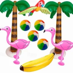 PVC Pool Inflatable Coconut Tree Flamingo Beach Ball Banana Toy Gift Advertising Props Event Props Supply