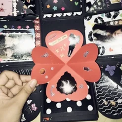 Quadrilateral Surprise Explosion Box DIY Handmade Creative Photo Album Couple Gift Day Valentine's Day