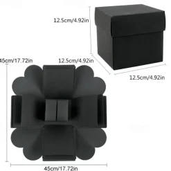 Quadrilateral Surprise Explosion Box DIY Handmade Creative Photo Album Couple Gift Day Valentine's Day