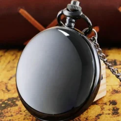 Quartz Pocket Watch Vintage Pendant Fob Chain Pocket Clock for Dad Idea for Father's Day