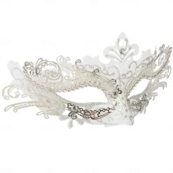 Queen Halloween Venetian Mask Columbina Phantom Of The Opera Carnival Mask Half Face Adults' Women's Halloween Carnival Mardi Gras Party Masquerade Carnival of Venice Easy Halloween Costumes Dress Up