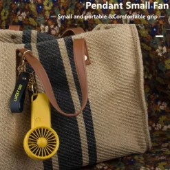 Quiet Mini Handheld Fan – USB Rechargeable 3-Speed Small Pocket Fan for Home, Office, and Outdoor Use