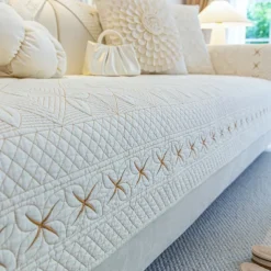 Quilted Sofa Slipcover Sofa Seat Cover Sectional Couch Covers,Furniture Protector Anti-Slip Couch Covers for Dogs Cats Kids(Sold by Piece/Not All Set)