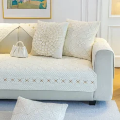Quilted Sofa Slipcover Sofa Seat Cover Sectional Couch Covers,Furniture Protector Anti-Slip Couch Covers for Dogs Cats Kids(Sold by Piece/Not All Set)