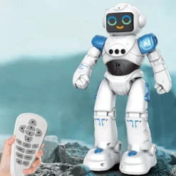 R28 Intelligent Robot Voice Dialogue Programming Emoticon Touch Dance Gesture Sensing Remote Control Multifunctional Toy