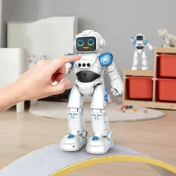 R28 Intelligent Robot Voice Dialogue Programming Emoticon Touch Dance Gesture Sensing Remote Control Multifunctional Toy