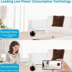 R10 IP Camera 4K Mini Wireless Motion Detection Remote Access IR-cut Indoor Support 256 GB