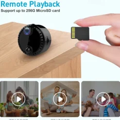 R10 IP Camera 4K Mini Wireless Motion Detection Remote Access IR-cut Indoor Support 256 GB
