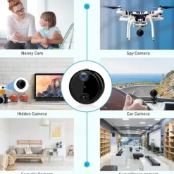 R10 IP Camera 4K Mini Wireless Motion Detection Remote Access IR-cut Indoor Support 256 GB