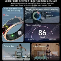 R12 Smart Ring Men Women LED Display Screen Gift Ring Heart Rate Blood Oxygen Monitor Multi Sport Modes