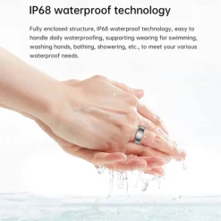 R3 Smart Watch Smart Band Fitness Bracelet Bluetooth Temperature Monitoring Pedometer Sleep Tracker Compatible with Android iOS Women Men Step Tracker IP68 18.1mm 19.8mm 20.6mm Ring inner diameter