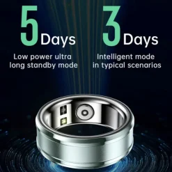 R3 Smart Watch Smart Band Fitness Bracelet Bluetooth Temperature Monitoring Pedometer Sleep Tracker Compatible with Android iOS Women Men Step Tracker IP68 18.1mm 19.8mm 20.6mm Ring inner diameter