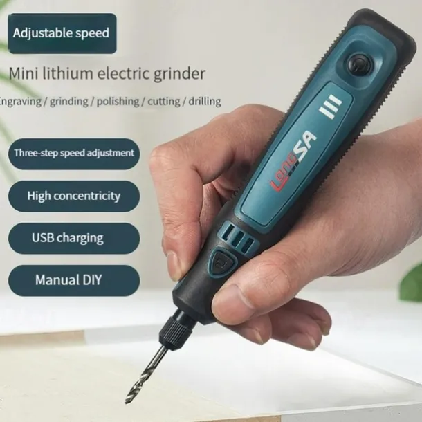 5000-10000-15000r USB Mini Grinder Engraver Pen Cordless Electric Grinder Set Engraving Grinding Machine Polisher Electric Drill Kit